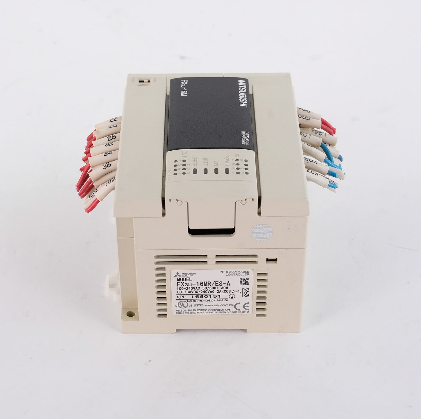 Mitsubishi Electric FX3U-16MR-ES-A Programmable Controller 30W FX3U16MRESA
