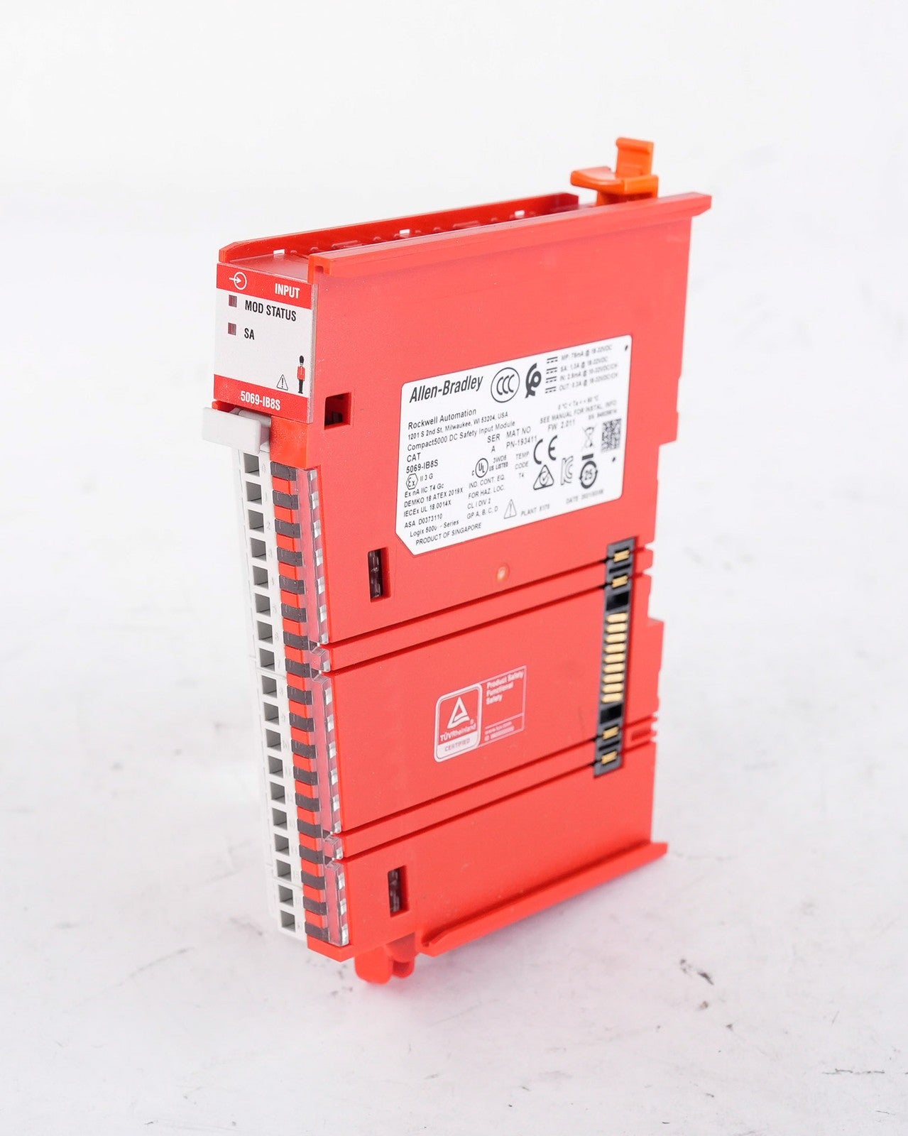 Allen Bradley 5069-IB8S /A Compact 5000 8-Ch DC Safety Input Module 5069IB8