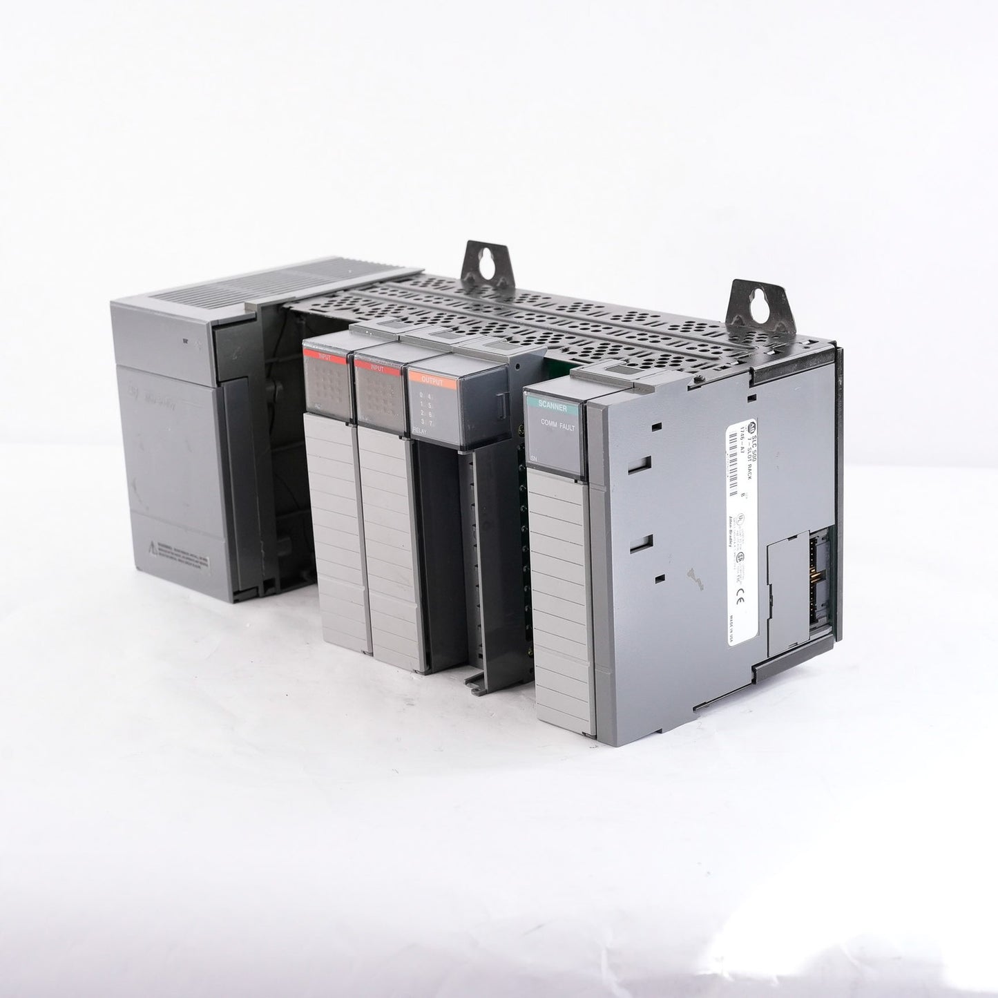 Allen Bradley 1746-P2 /C SLC 500 Power Supply + 1746-A7/B Rack + 4 PLC Modules