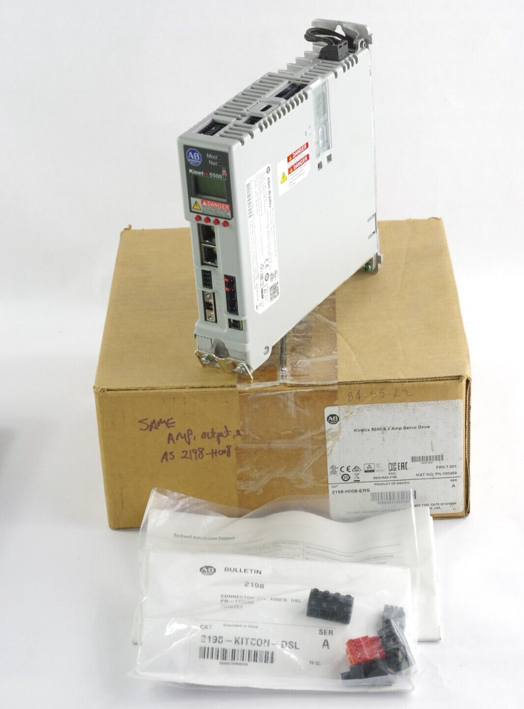 Allen Bradley Kinetix 5500 Servo Drive 2198-H008-ERS SER A 2198H008ERS