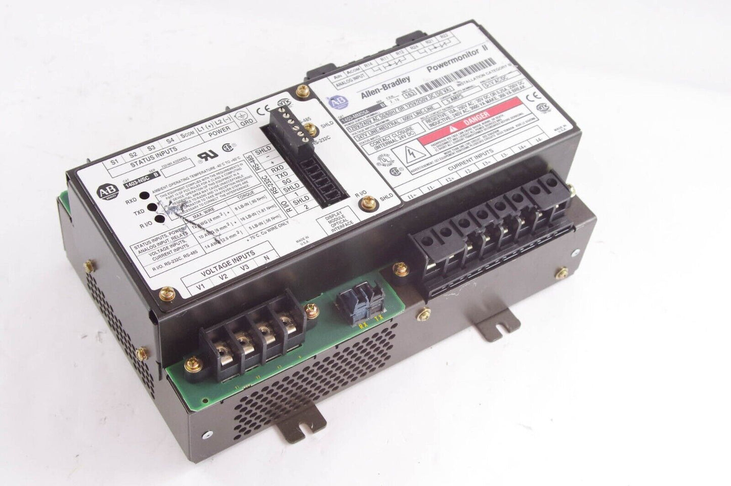 Allen Bradley 1403-MM05A / 1403MM05A Ser B  Powermonitor II + 1403-NSC Ser B