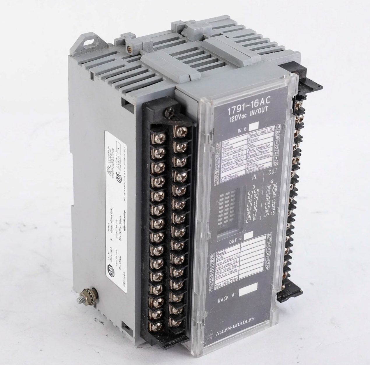 Allen Bradley 1791-16AC /B Block I/O Input Output Module 179116AC