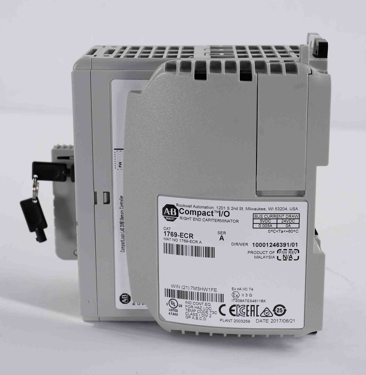 Allen Bradley 1768-L45 /D CompactLogix L45 3MB Memory Controller 1768L45