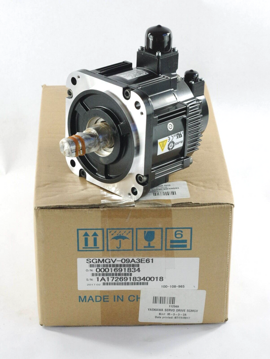 Yaskawa SGMGV-09A3E61 Servo Motor .0001697834 - Open Box