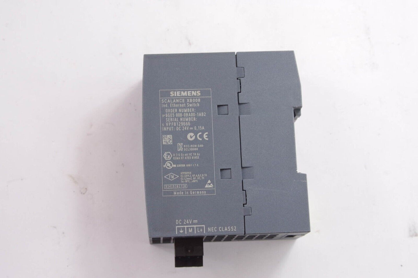 Siemens 6GK5 008-0BA00-1AB2 / 6GK50080BA001AB2 Scalance XB008 Ethernet Switch