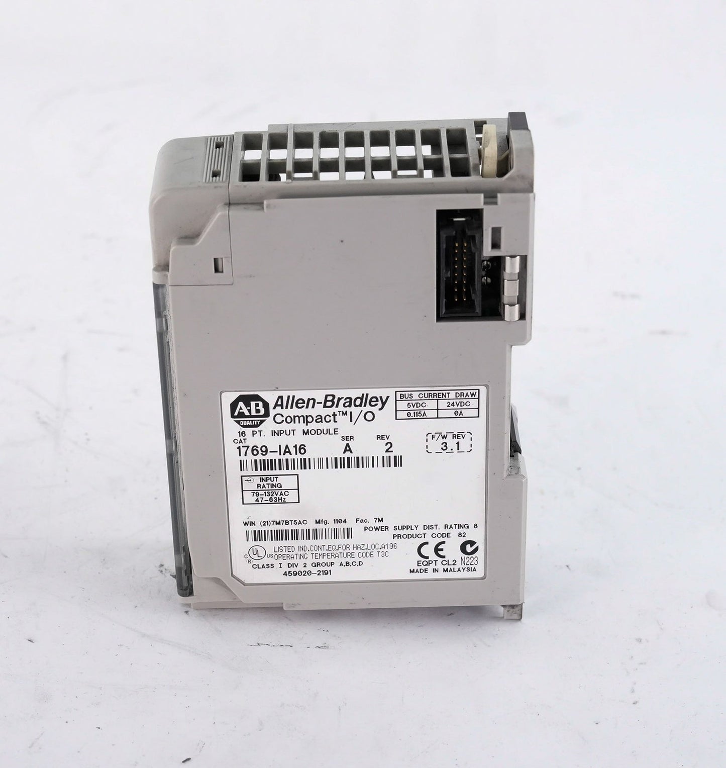 Allen Bradley 1769-IA16 /A Rev 2 CompactLogix 16-Pt Input Module 1769IA16