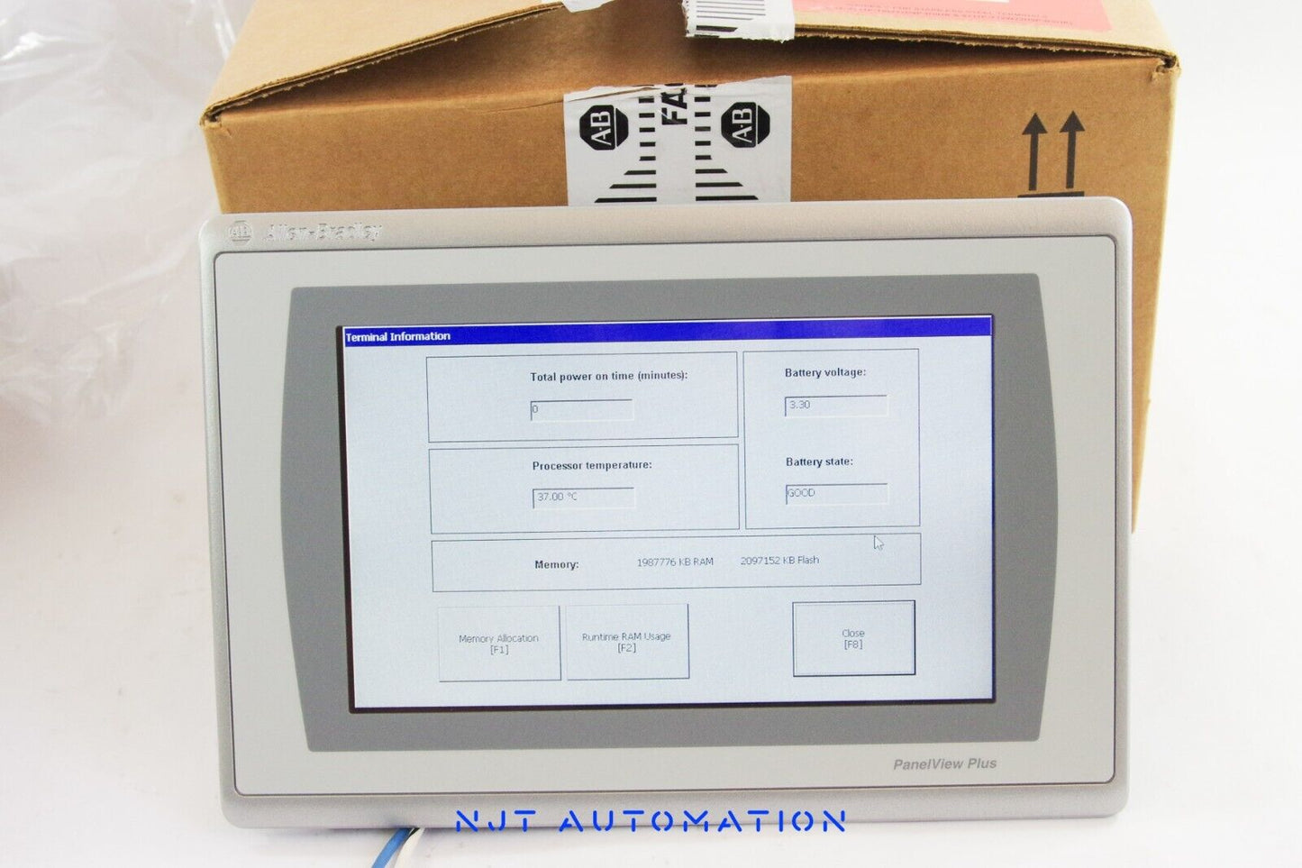 2024 Allen Bradley 2711P-T12W22D9PK Ser B Panelview Plus 7 - Open Box Surplus