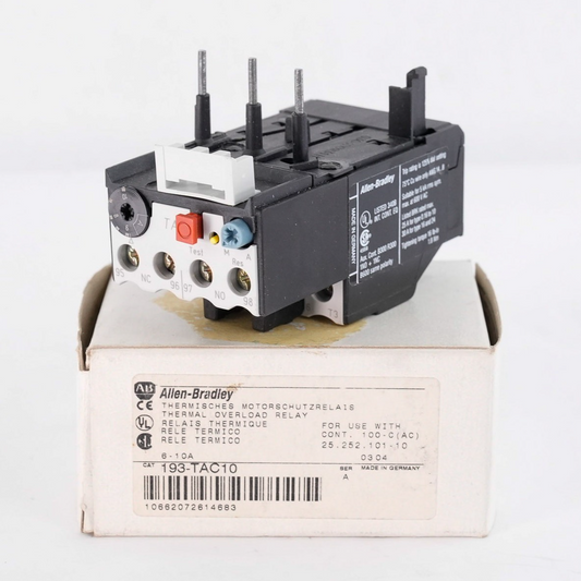 Allen Bradley 193-TAC10 /A Bimetallic Overload Relay 193TAC10 - Open Box