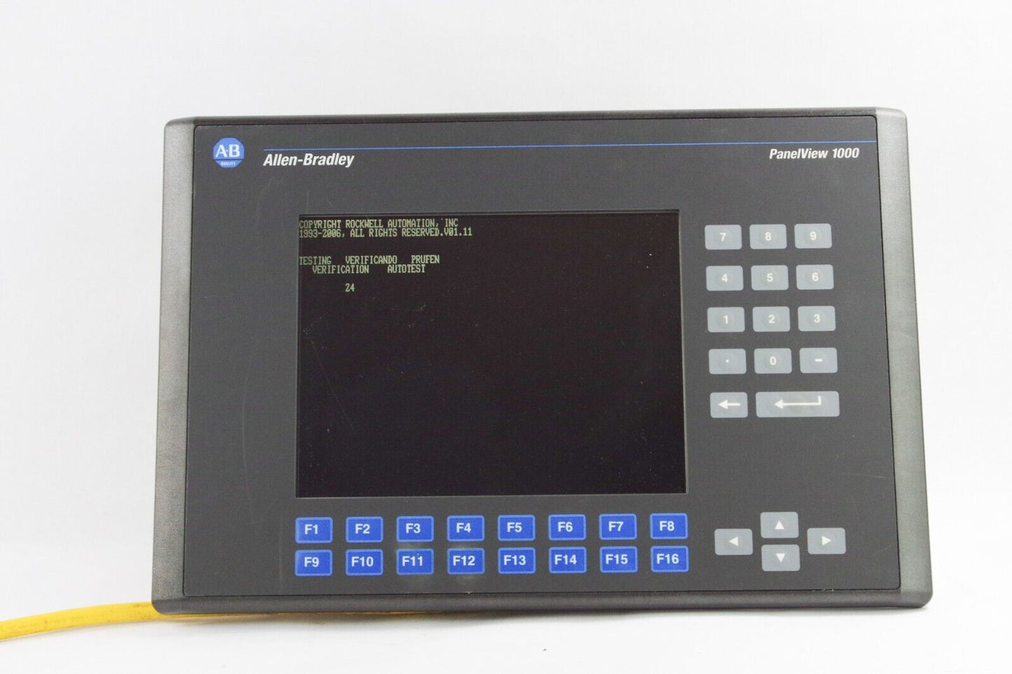 Allen Bradley 2711-K10G8 /E PanelView 1000 Keypad Grayscale 10" Series E