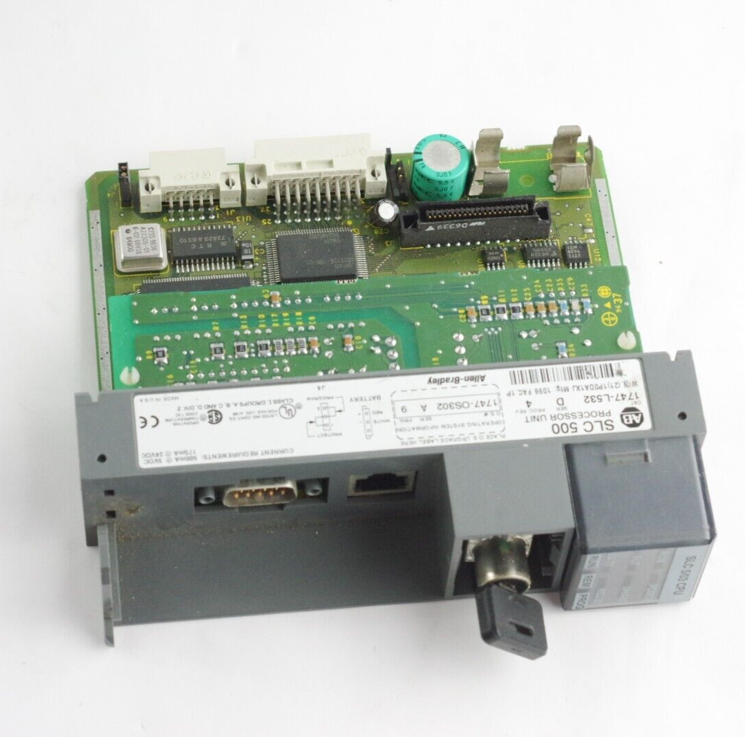 Allen Bradley 1747-L532 Ser D Processor Unit PROC REV. 4 1747-OS302 Ser A FRN 9