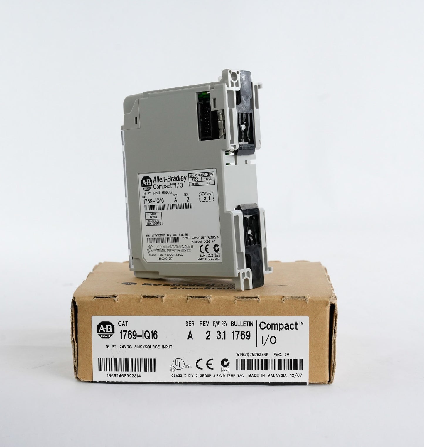 Allen Bradley 1769-IQ16 /A Rev 2 CompactLogix I/O Module 1769IQ16 - Open Box