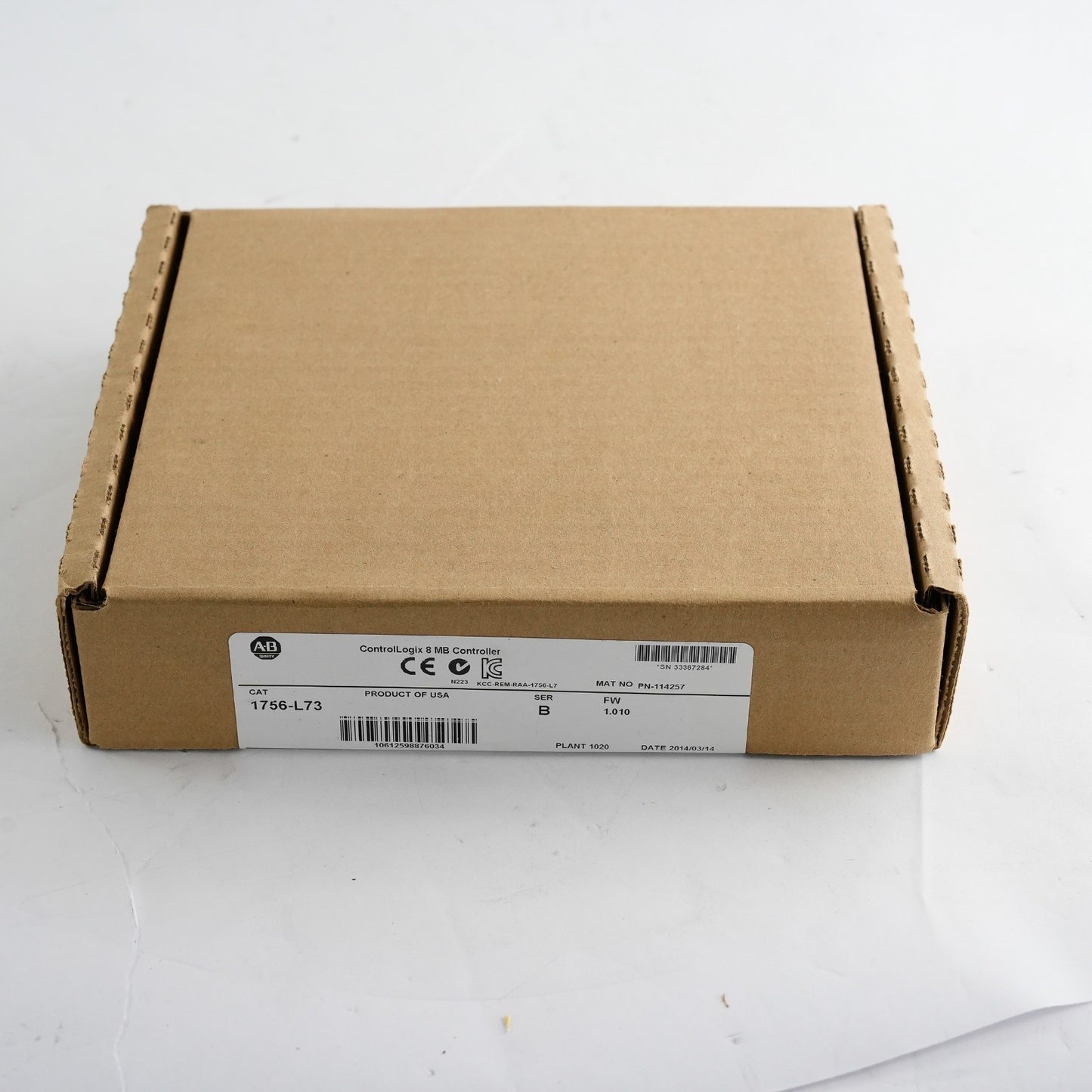Allen Bradley 1756-L73 /B FW 1.010 Controllogix 8MB Controller - Sealed Surplus