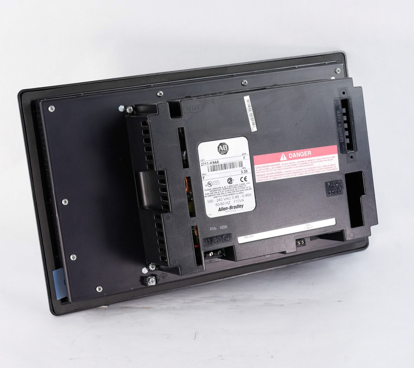 Allen Bradley 2711-K9A8 /F Rev F FRN 3.30 PanelView 900 HMI Display Refurbished