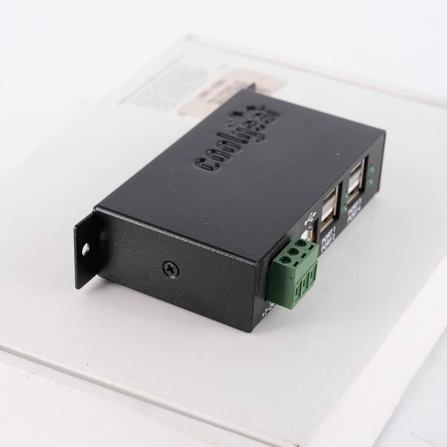 Coolgear USBG-4u2ml 4-Port USB 2.0 High Speed Industrial Metal Hub - Open Box