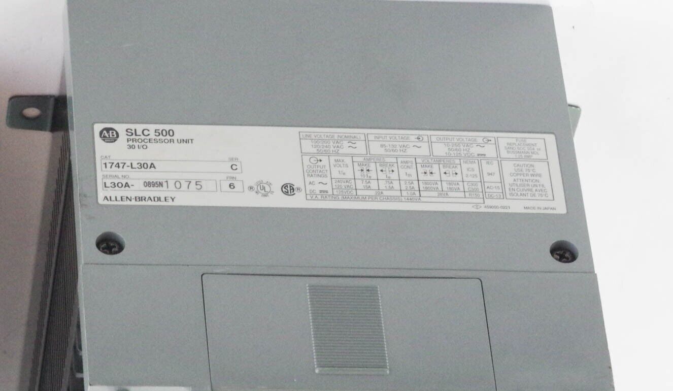 Allen Bradley 1747-L30A Ser C SLC 500 Processor