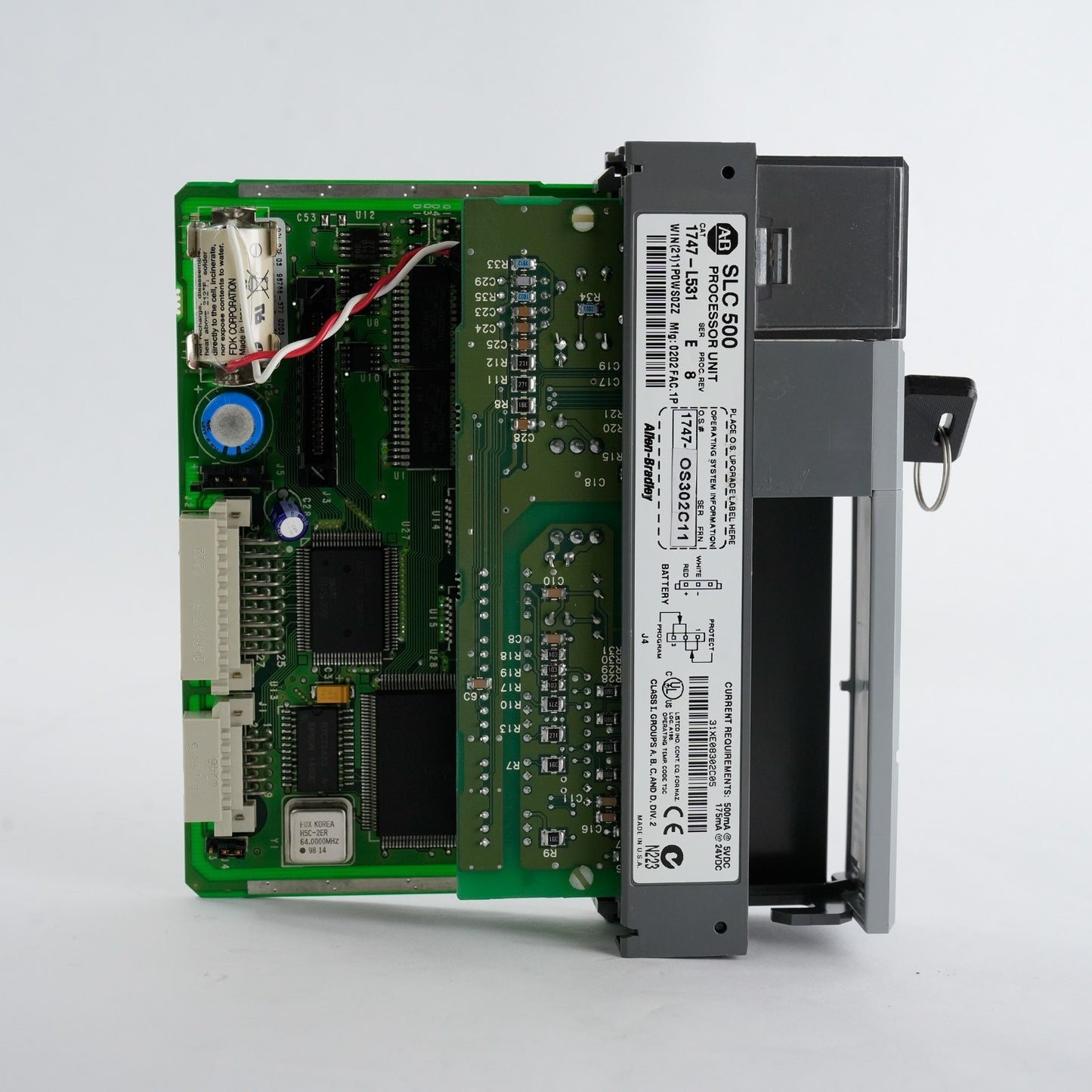 Allen Bradley 1747-L531 SLC 500 /E Rev. 8 1747-OS302 Processor Unit