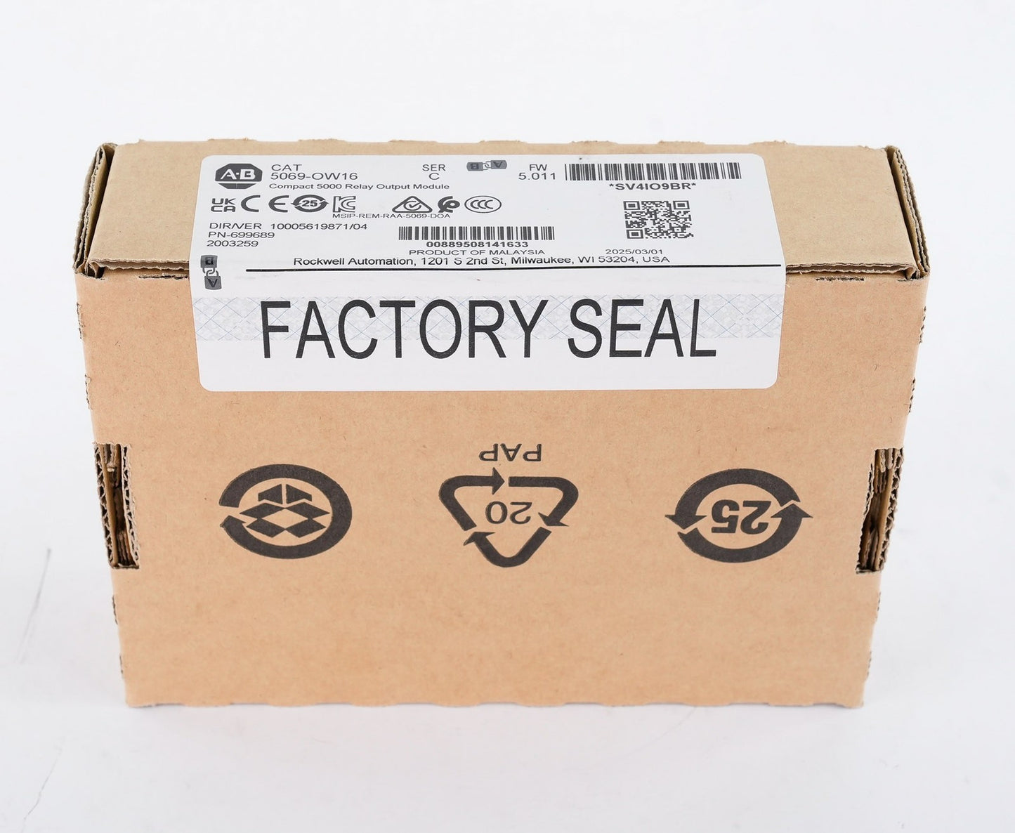 Allen Bradley 5069-OW16 /C Compact 5000 Relay Output Module - Sealed Surplus