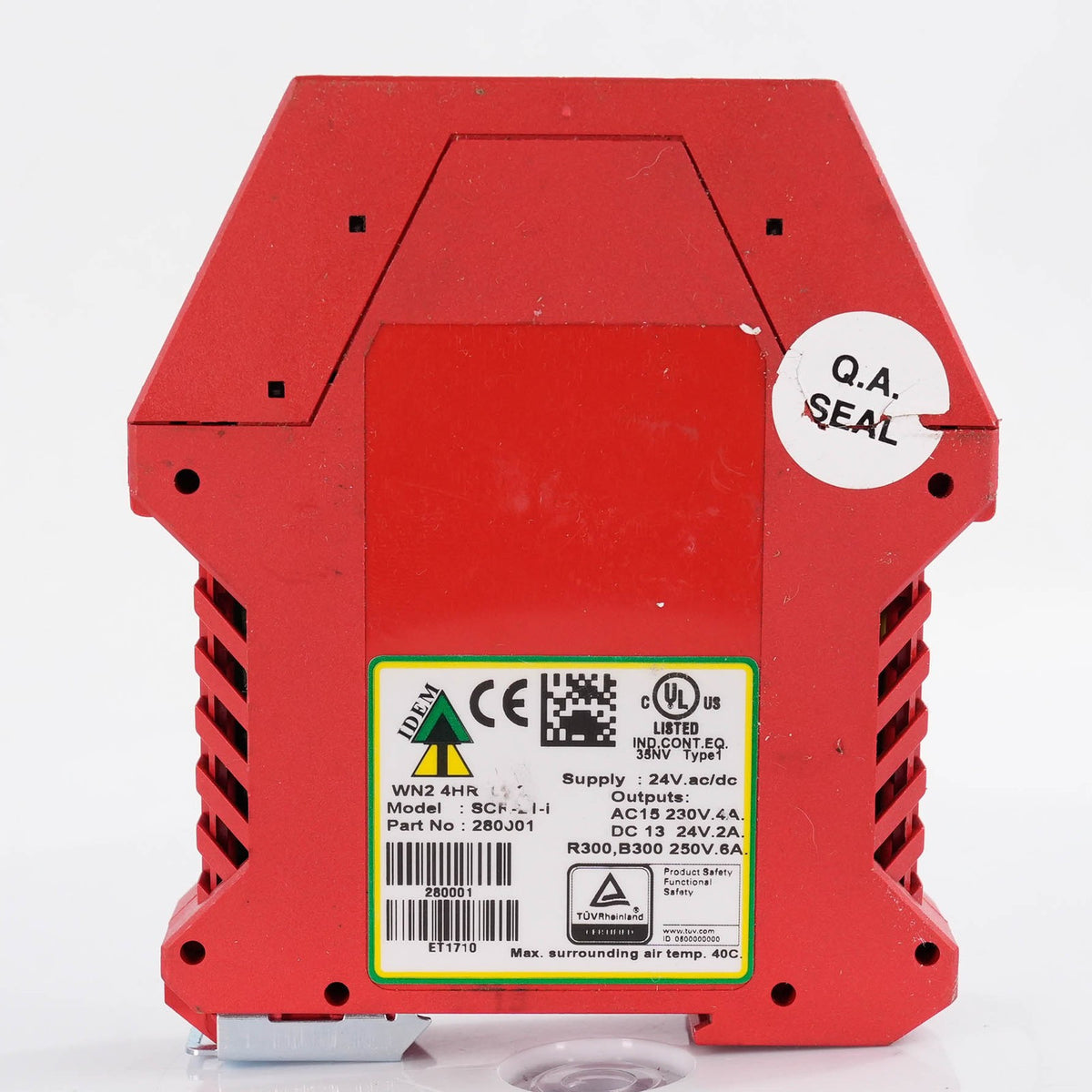 IDEM SCR-21-i Safety Relay 24VAC/DC 2NO 1NC SCR21i Dual Channel Monitoring SCR21