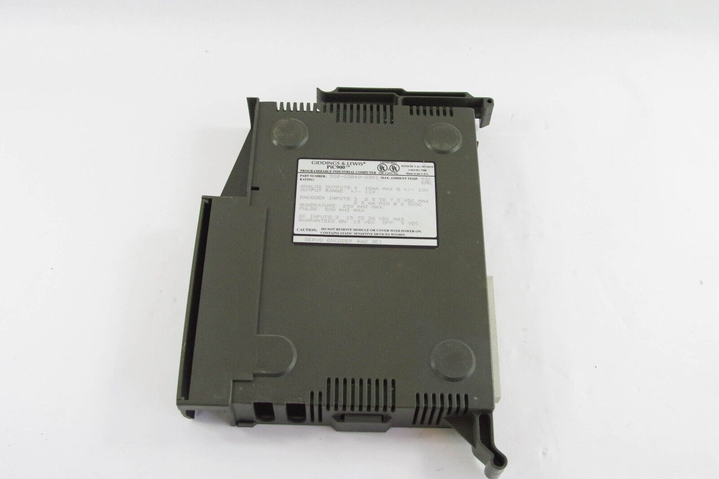 GIDDINGS LEWIS PIC900 502-03840-03R1 PIC 900 SERVO ENCODER MODULE