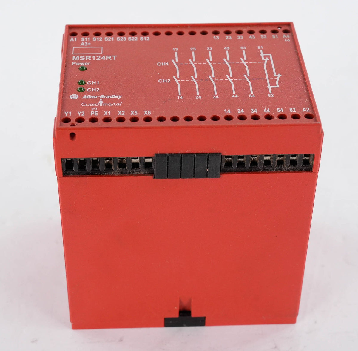 Allen Bradley 440R-G23108 Ser A Guardmaster Safety Relay MSR124RT 24V AC/DC
