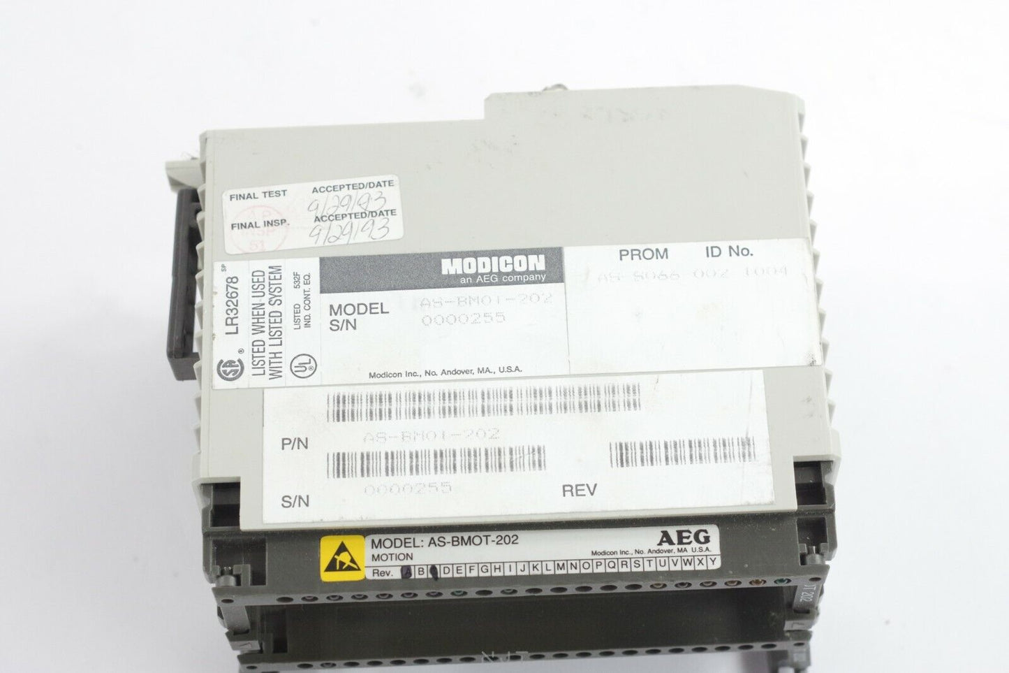 AEG Modicon AS-BMOT-202 Motion Module Schnieder / AS-BM01-202 / AS-BM0T-202