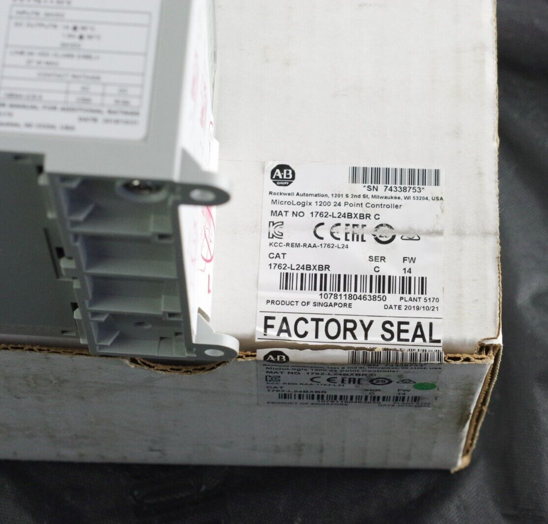 Allen Bradley 1762-L24BXBR Ser C FW 14 MicroLogix 1200 Controller