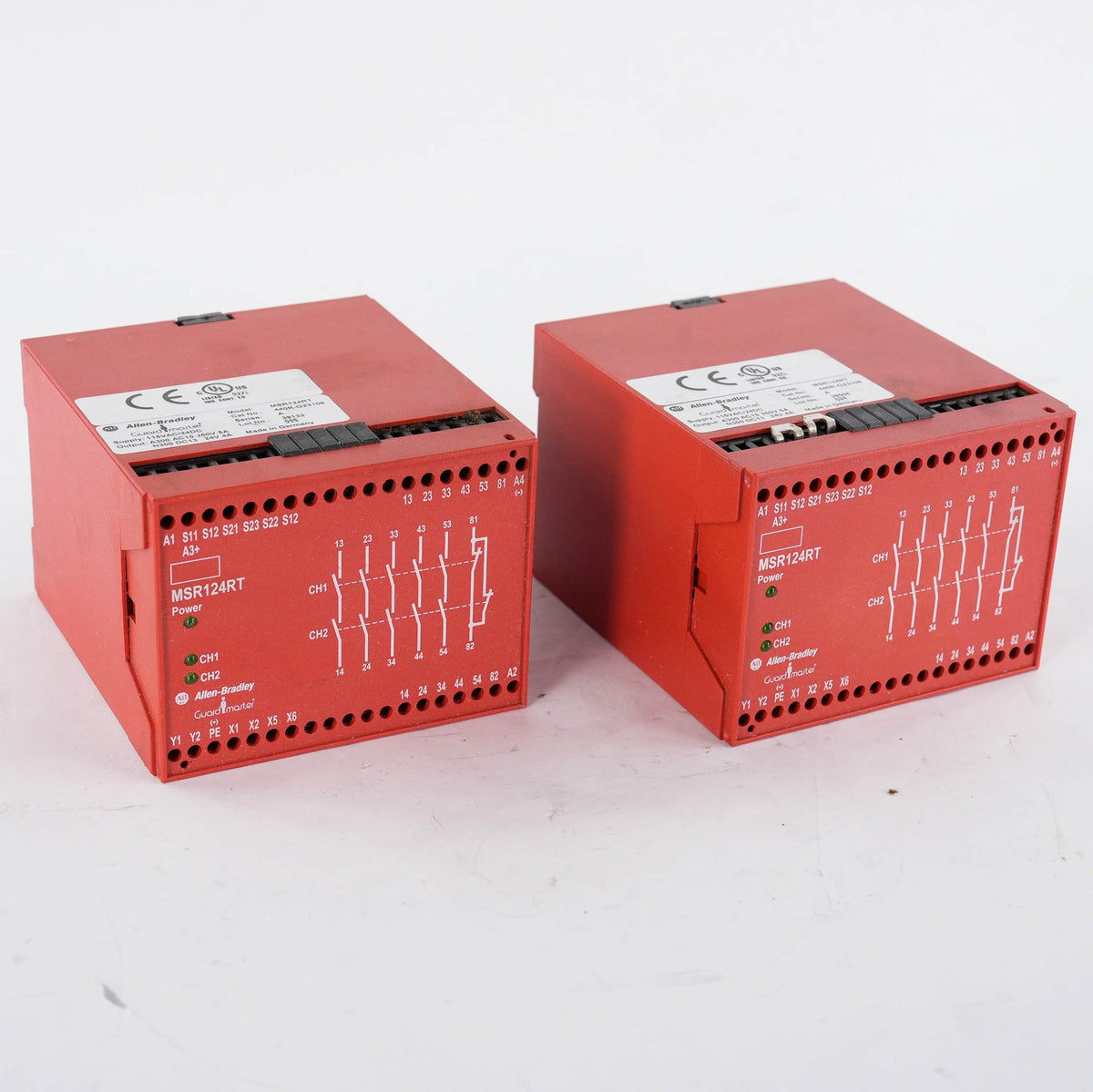 Allen Bradley 440R-G23108 Ser A Guardmaster Safety Relay MSR124RT 24V AC/DC