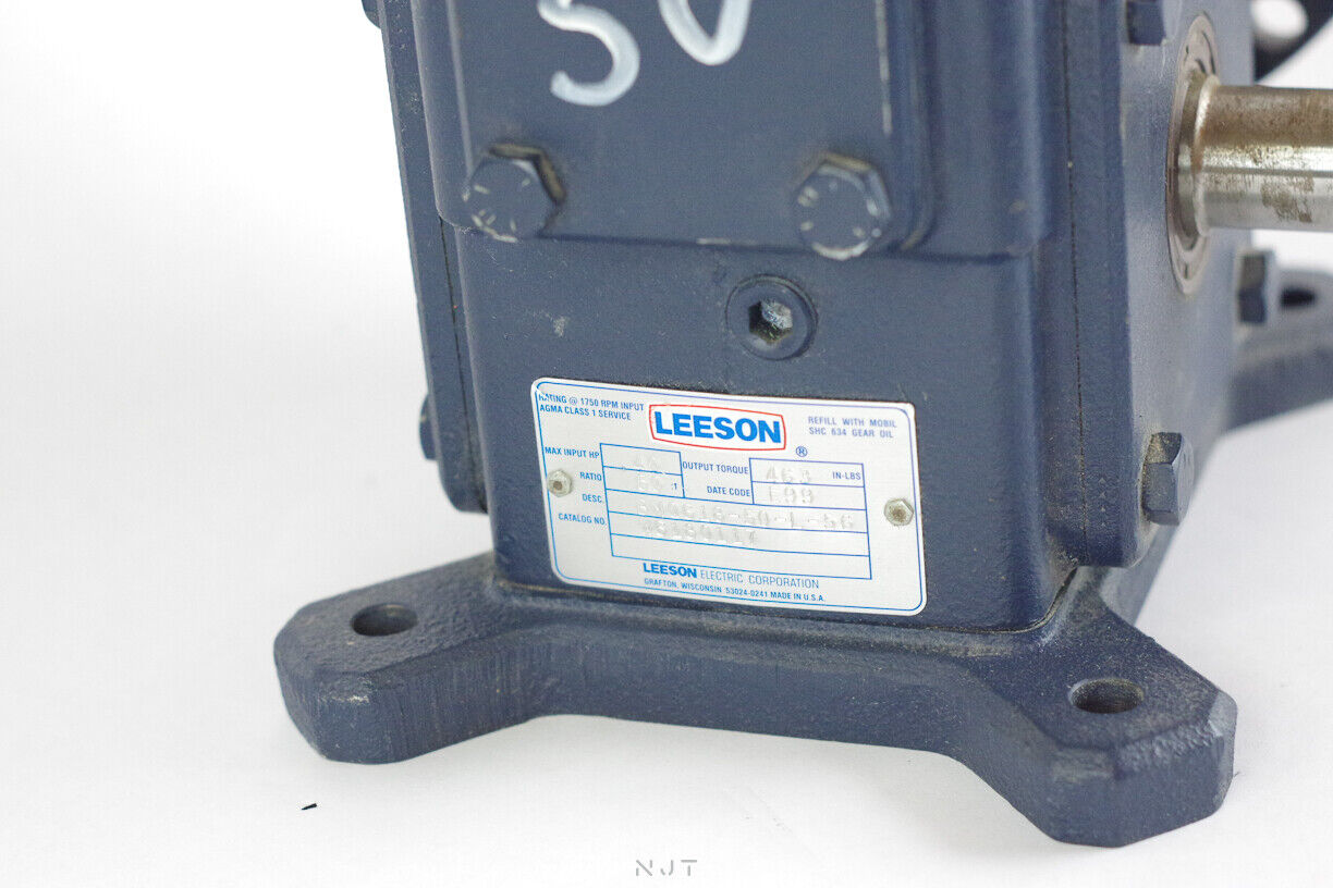 Leeson Ironman BMQ618-50-L-56 W6180117 .40HP Speed Reducer