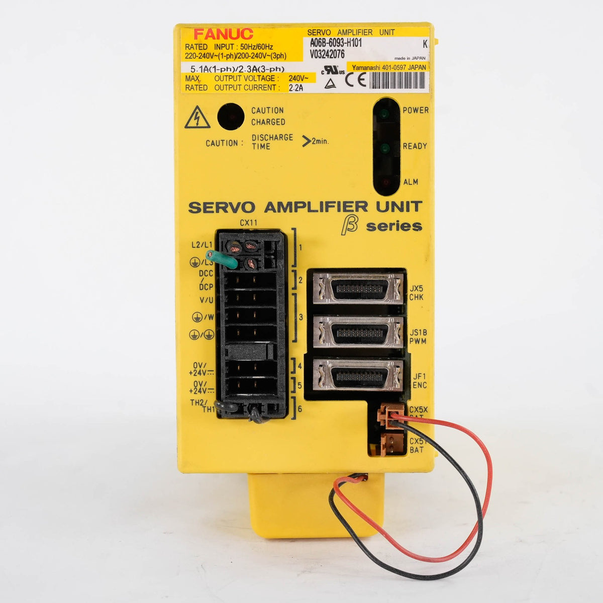 FANUC A06B-6093-H101 Beta Servo Amplifier Drive SVM1-12 230V A06B6093H101
