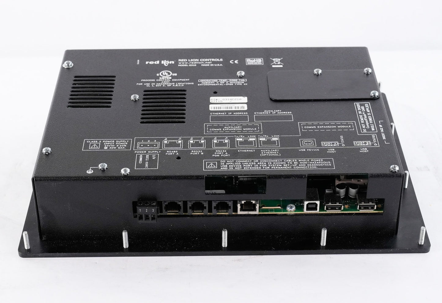 Red Lion G310C210 G3 Series 10.4" Color HMI Operator Interface Display G310
