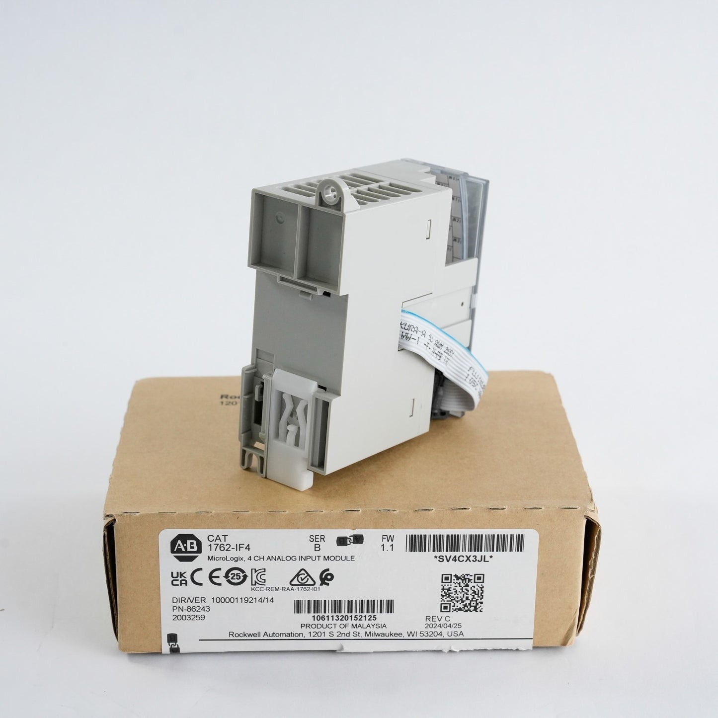 Allen Bradley 1762-IF4 /B MicroLogix 4 CH Analog Input Module FRN 1.1 - Open Box