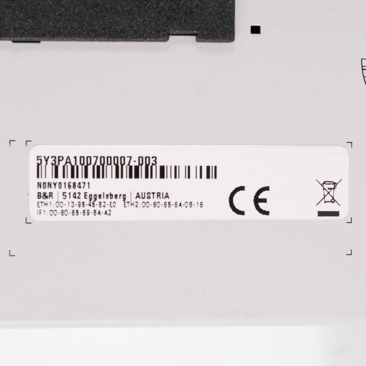 B&R 5PC910.SX02-00 Rev K5 / 5Y3PA100700007-003 ACOPOSmulti Automation PC 910