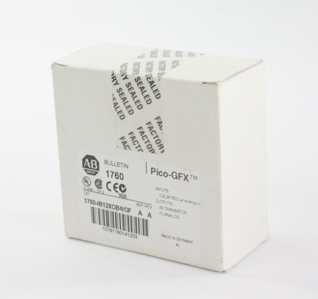 Allen Bradley 1760-IB12XOB4IOF Ser A Rev A Pico-GFX Module IB12X0B4IOF - Sealed