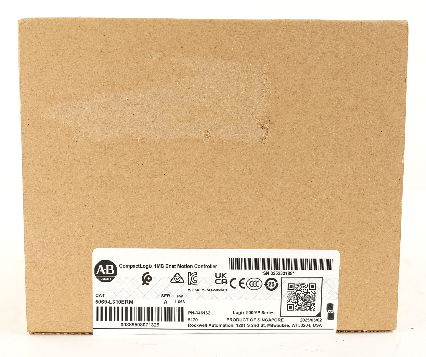 Allen Bradley 5069-L310ERM /A CompactLogix 5380 Controller 1MB - Sealed Surplus