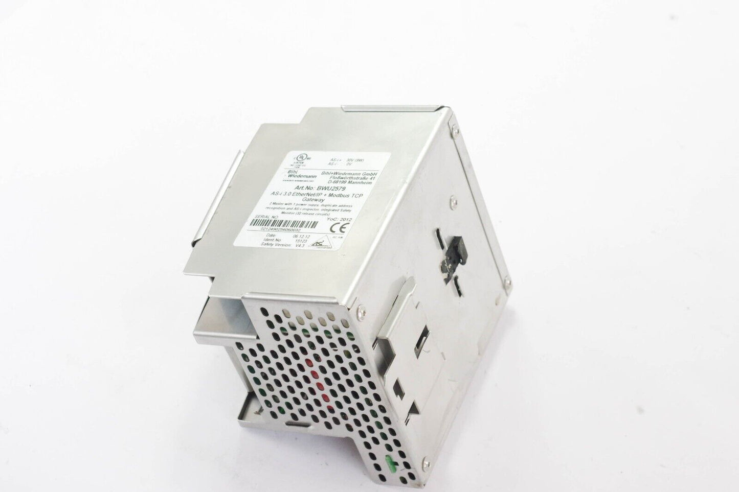 Bihl + Wiedemann BWU2579 3.0 AS-I EtherNet/IP + Modbus Gateway