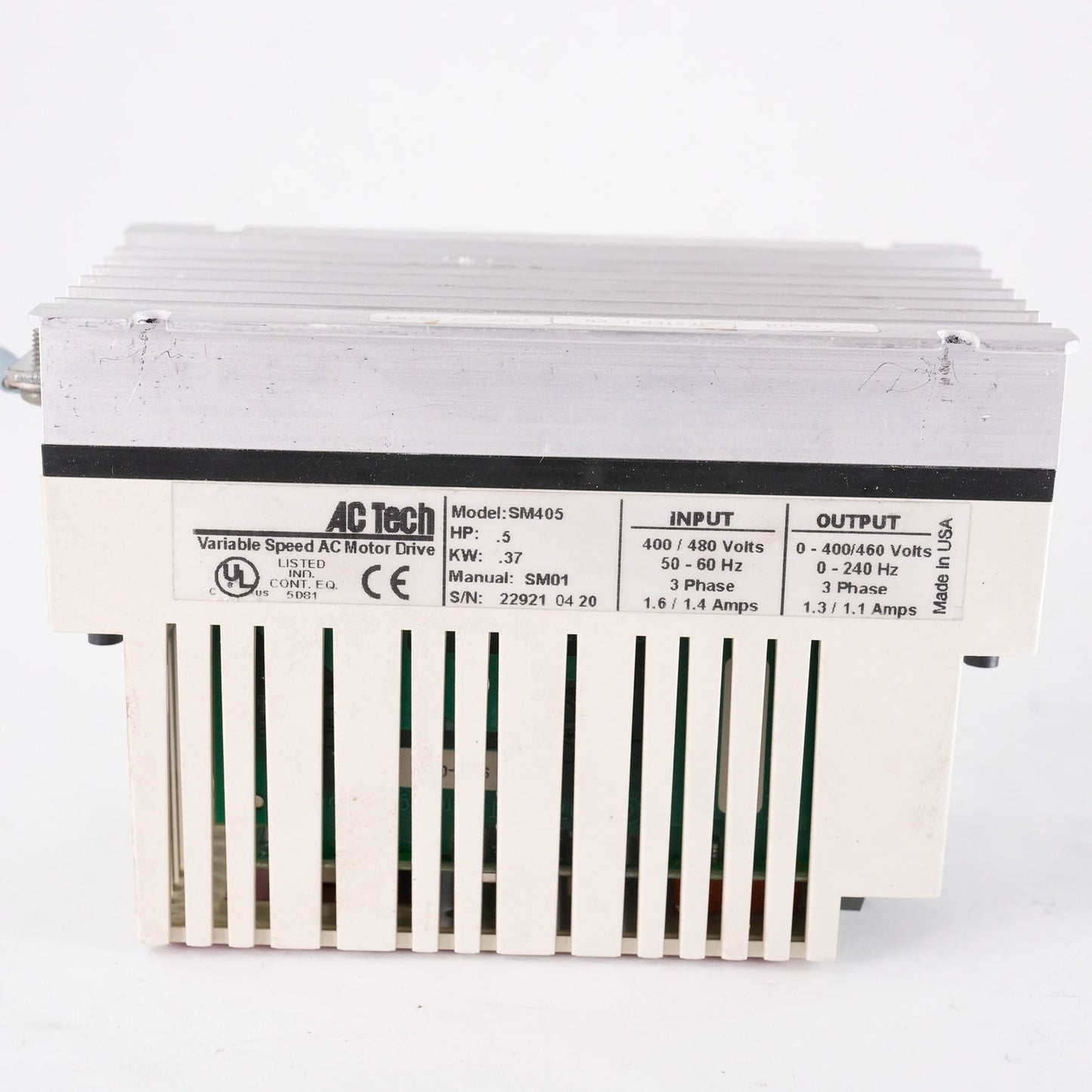 Lenze AC Tech SM405 Variable Speed AC Motor Drive 0.5HP 0.37KW SM405