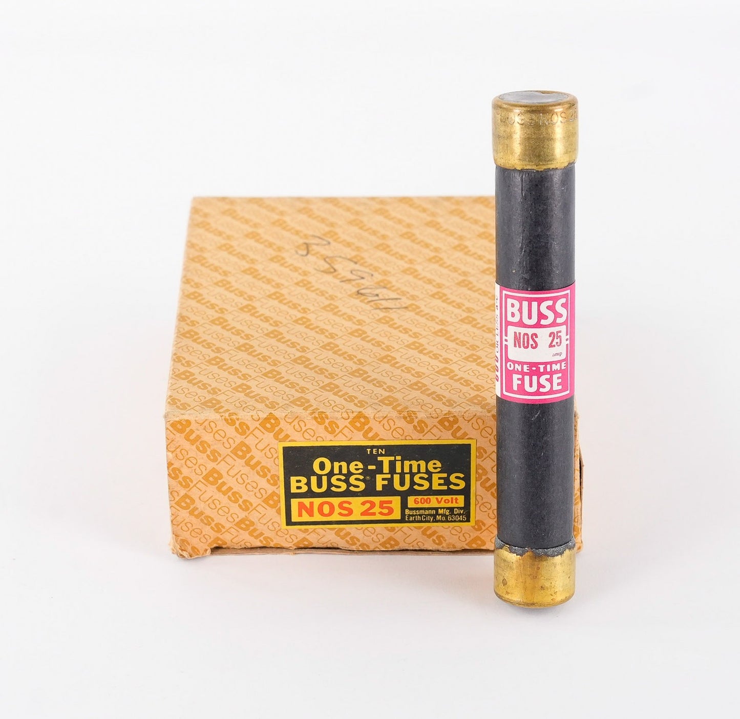 Bussmann Buss NOS 25 One-time Fuse 25A 600V - Open Box