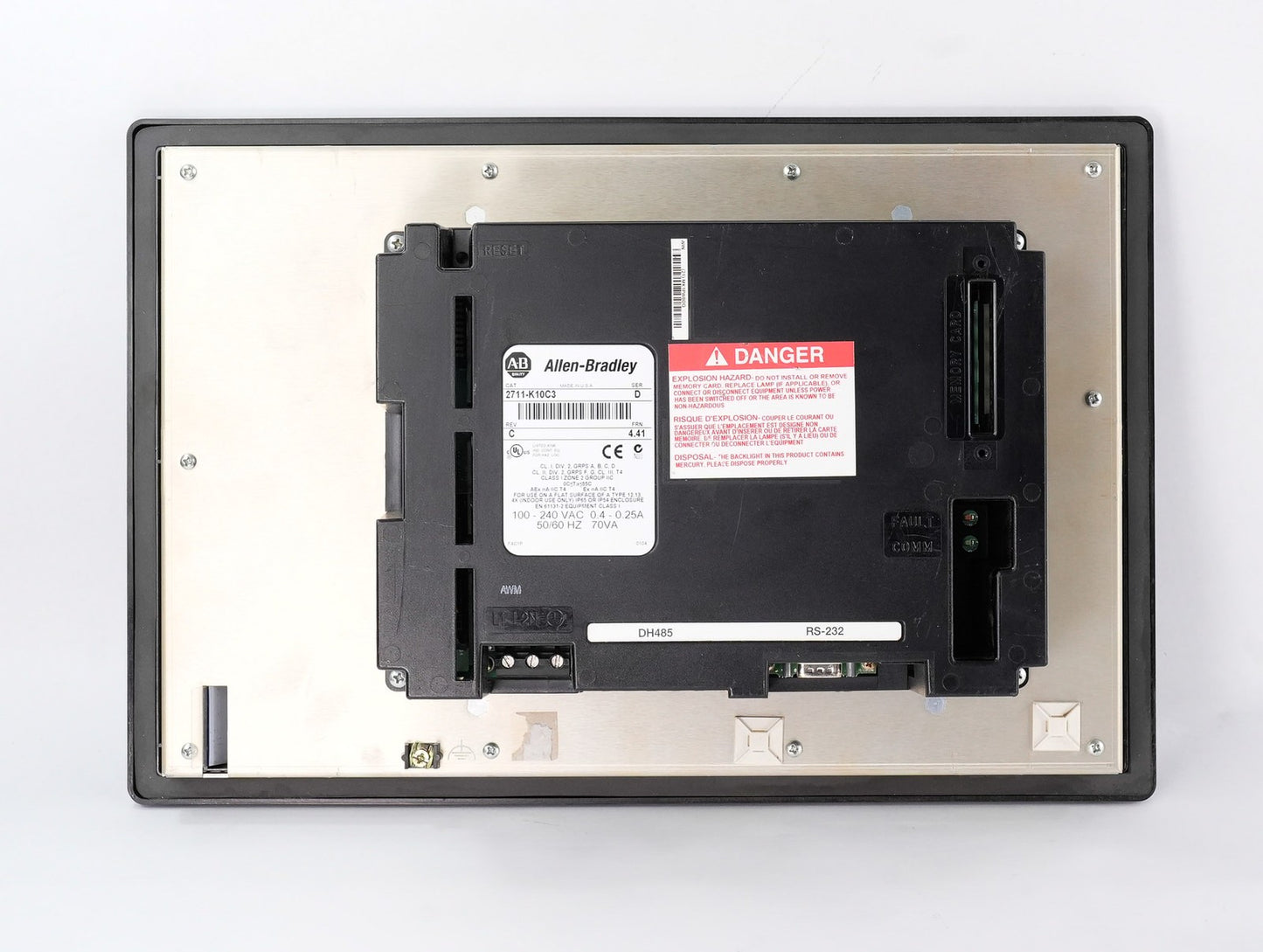 Allen Bradley 2711-K10C3 /D Rev C PanelView 1000 HMI Display Terminal 2711K10C3