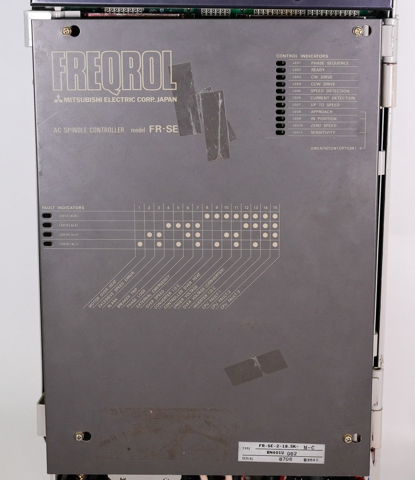Mitsubishi FR-SE-2-18.5K-M-C Drive FRSE2185KMC Freqrol Controller FR-SE-2-18.5K