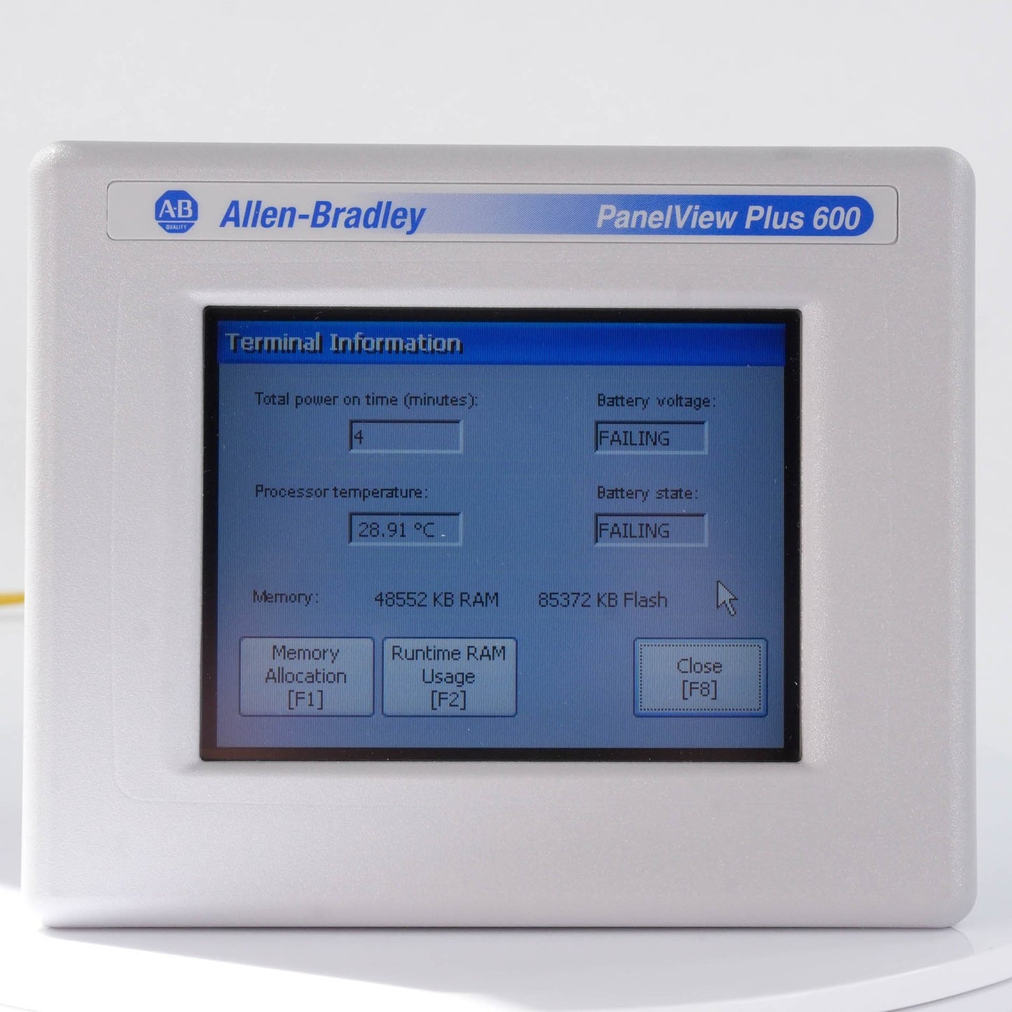 Allen Bradley 2711P-T6C5D /C PanelView Plus 600 Color Touch 24VDC 2711PT6C5D HMI