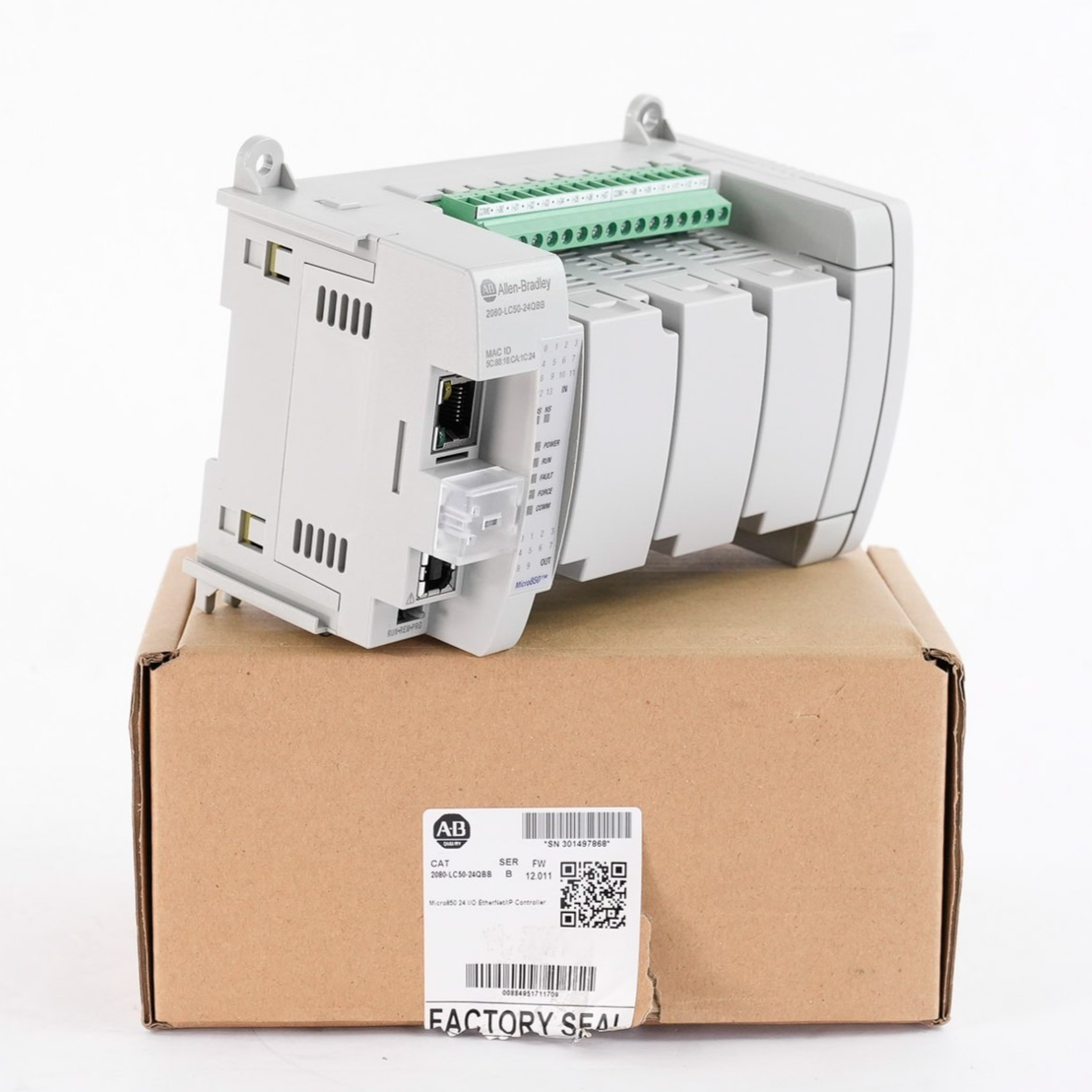 Allen Bradley 2080-LC50-24QBB /B Micro850 PLC 24 Point Controller - Open Box