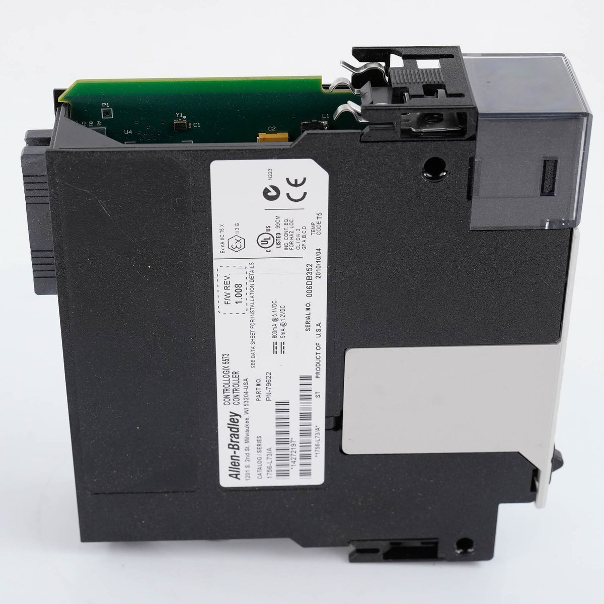 Allen Bradley 1756-L73 Ser A ControlLogix 8MB Logix5573 Processor 1756L73 A