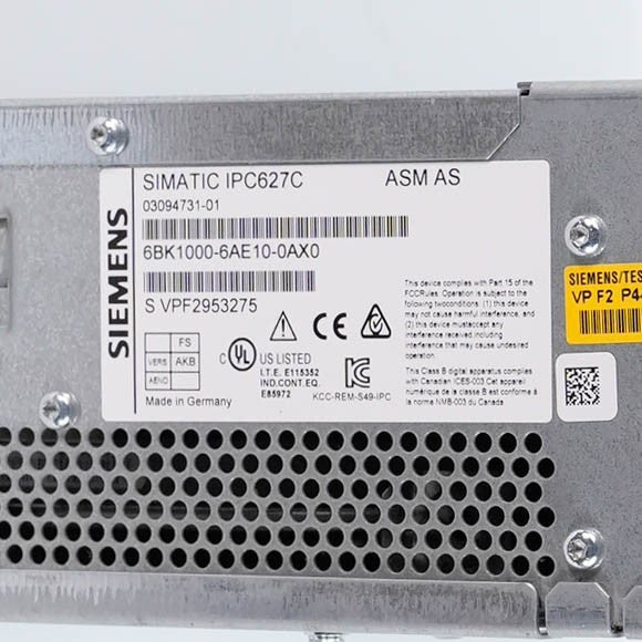 Siemens SIMATIC IPC627C Box PC 6BK1000-6AE10-0AX0 Industrial Computer -installed