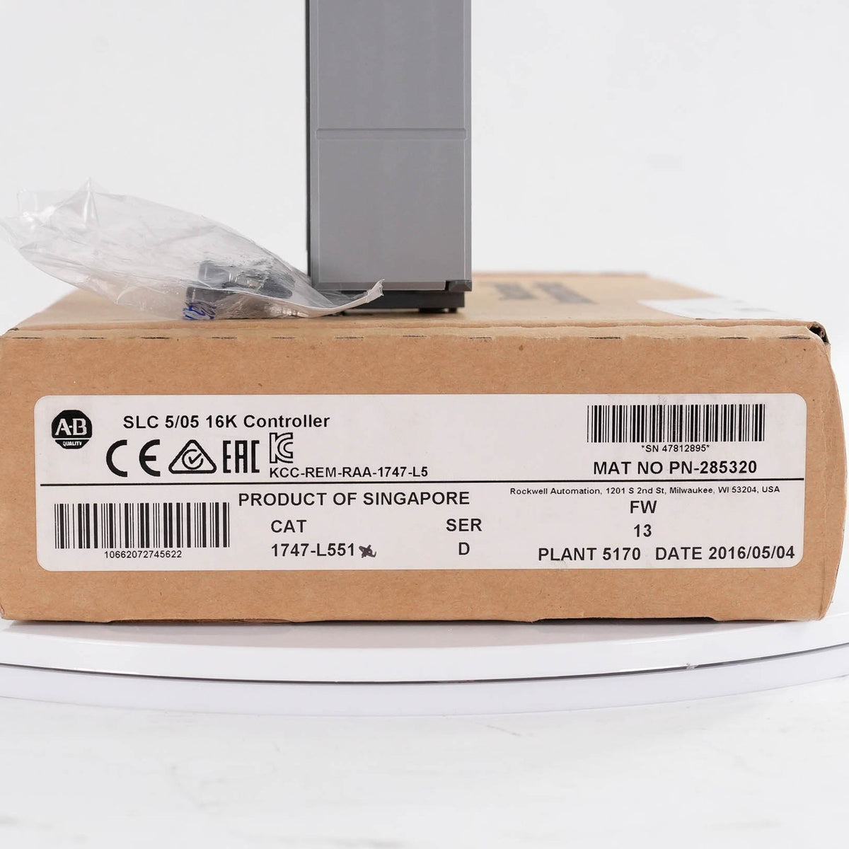 Allen-Bradley 1747-L551 Ser D SLC 500 5/05 CPU Processor 16K Memory