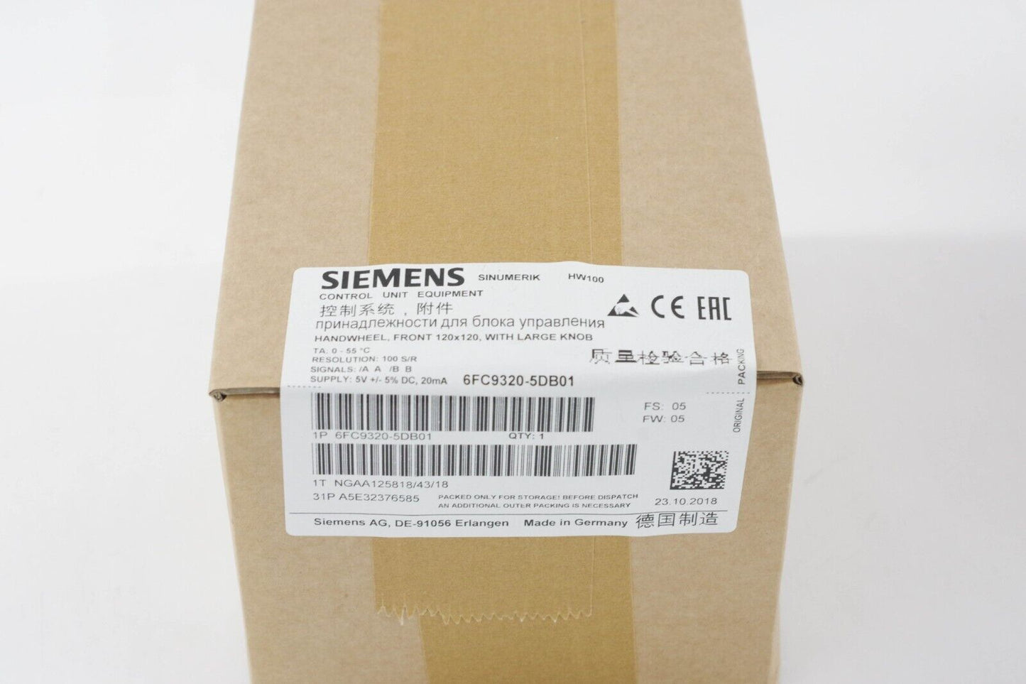 SIEMENS 6FC9320-5DB01 SINUMERIK CONTROL UNIT - New Surplus (sealed)