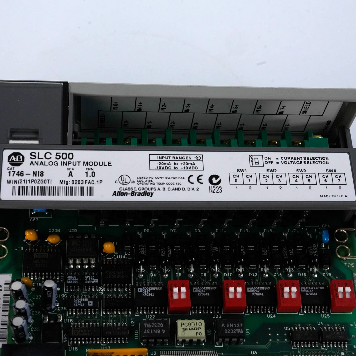 Allen Bradley 1746-NI8 SLC 500 Analog Input Module 8 Channel 1746NI8 1746 NI8