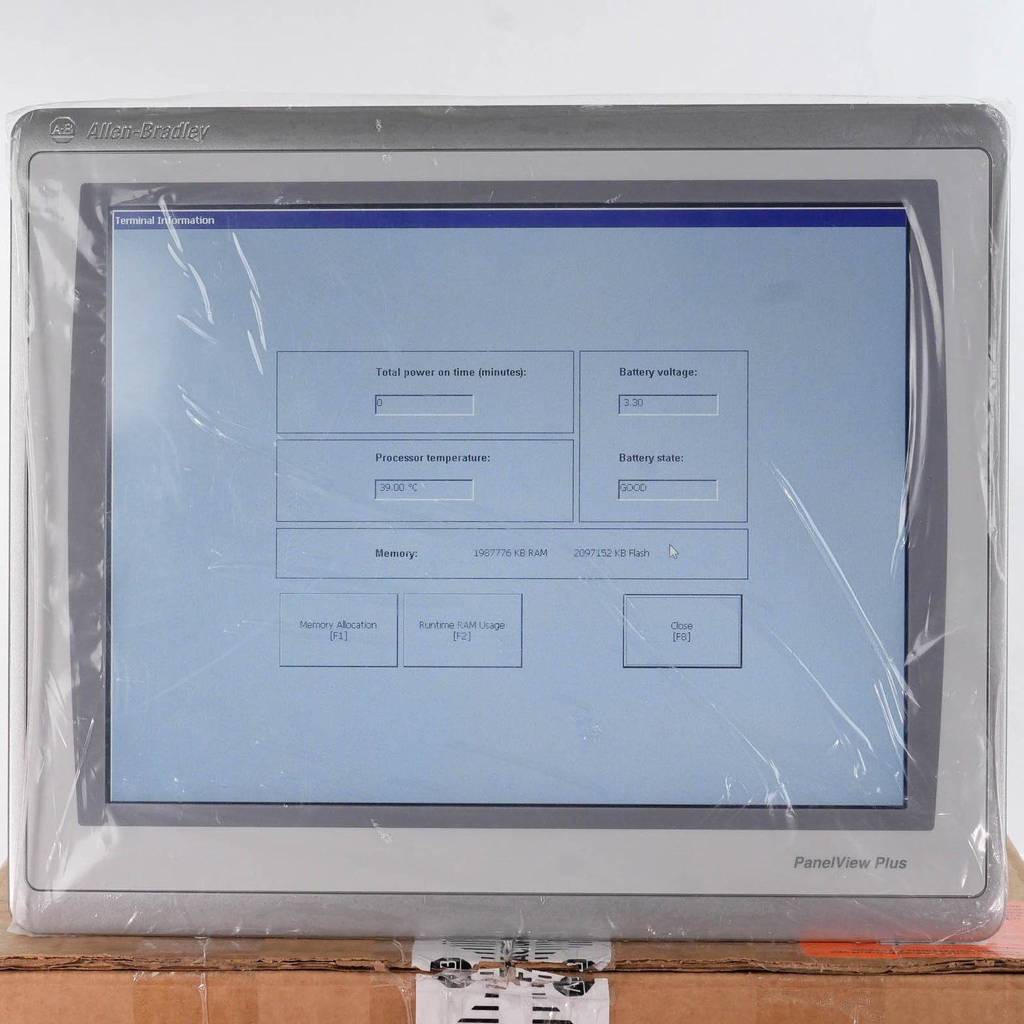 Allen Bradley 2711P-T15C22D9P Ser B PanelView Plus 7 15in 24V (Not Original Box)
