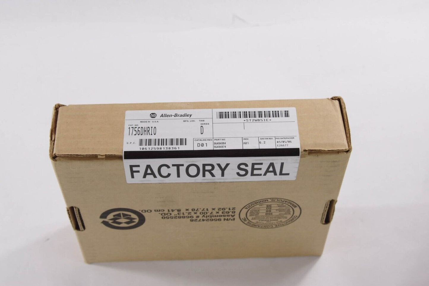 Allen Bradley 1756-DHRIO Ser D ControlLogix Interface Module / 1756DHRI0 -Sealed