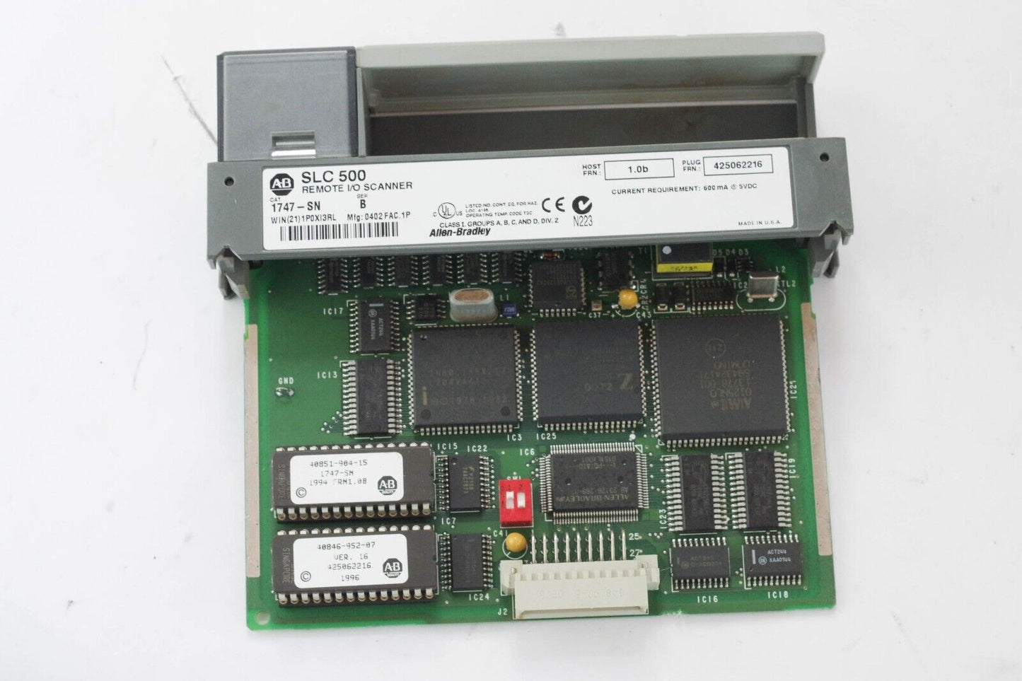 Allen Bradley 1747-SN Remote I/O Scanner Ser B SLC 500