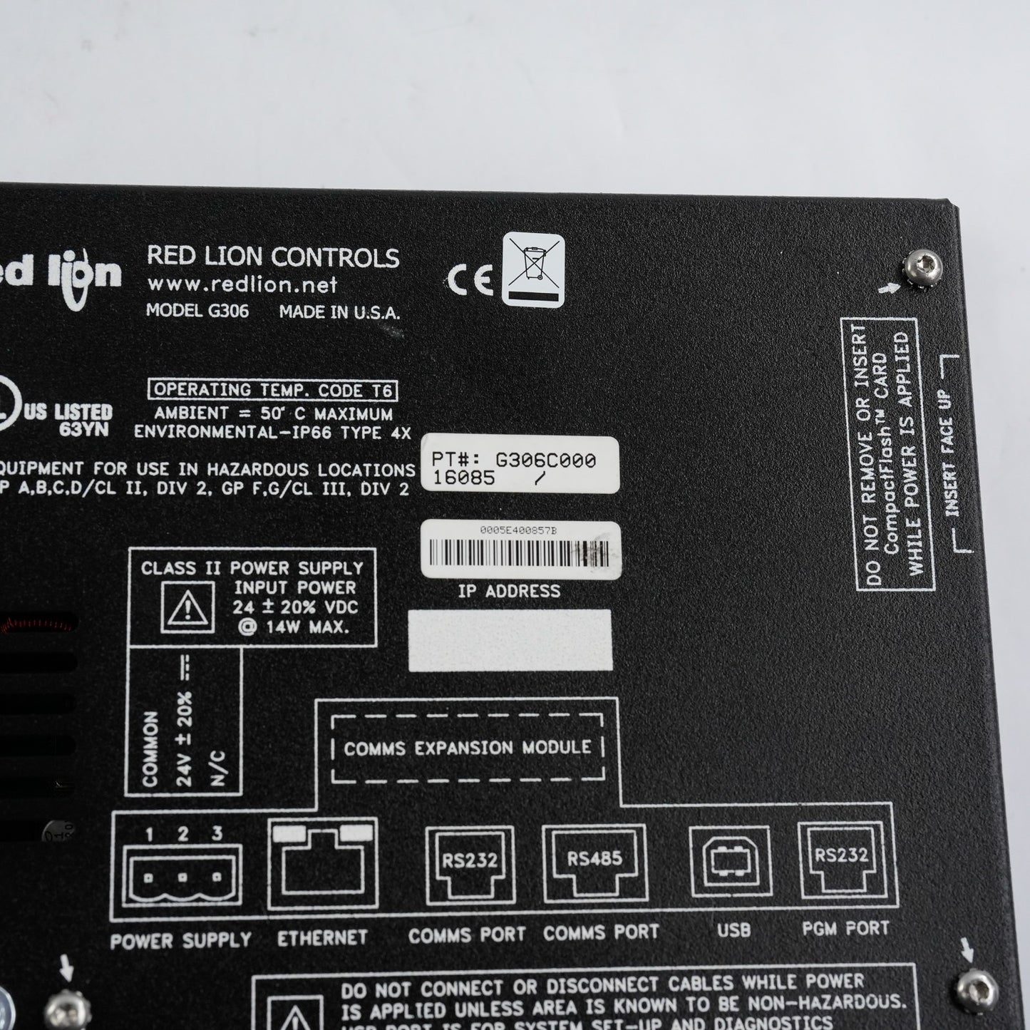 Red Lion Controls G306 / G306C000 Display Panel HMI + 1 Year Warranty